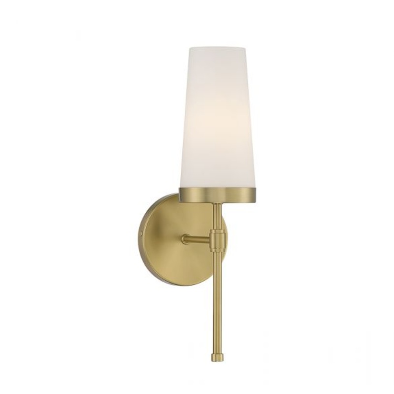 Haynes 1-Light Wall Sconce in Warm Brass - I58423339703