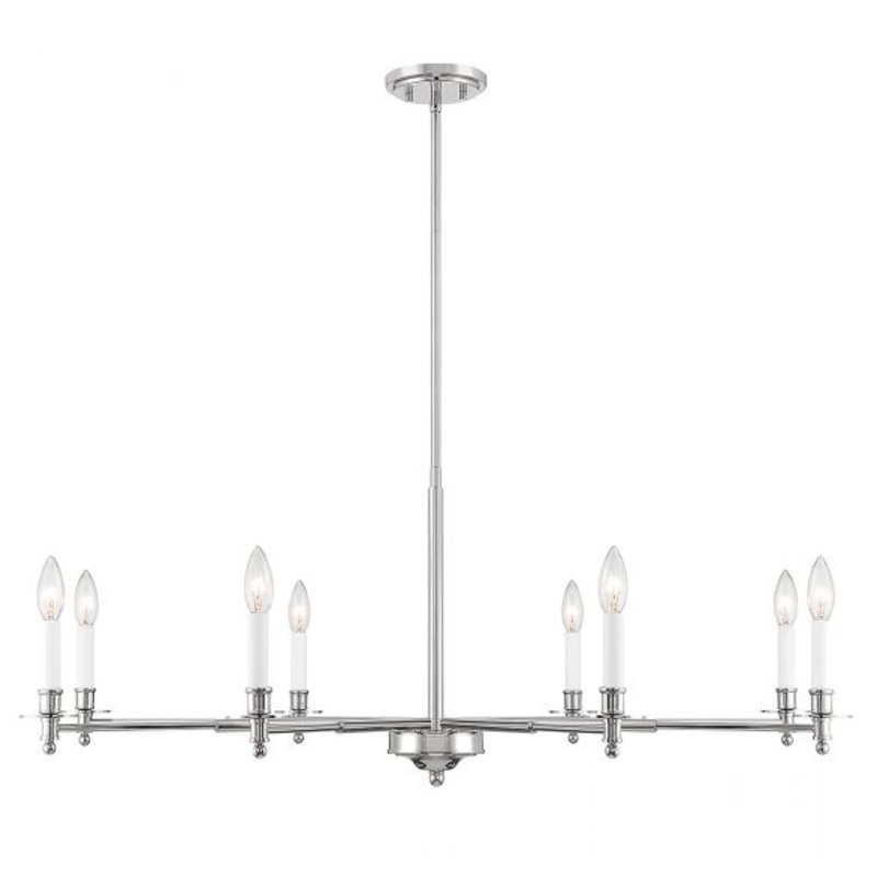 Jasmine 8-Light Chandelier in Polished Nickel - I58423339800