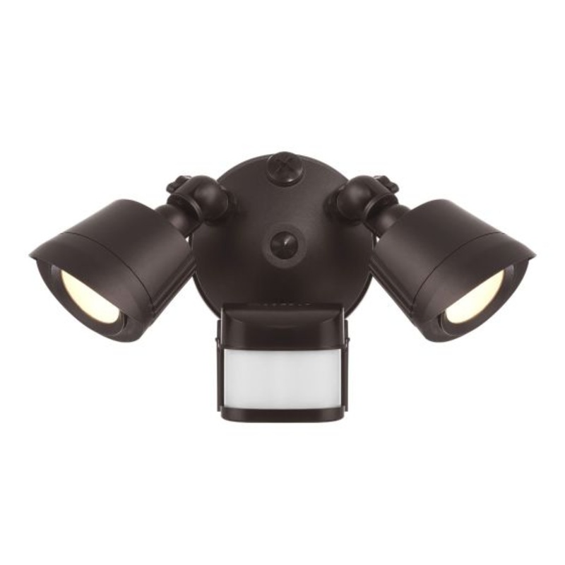 LED Motion Sensored Double Flood Light in Bronze - I58423339724