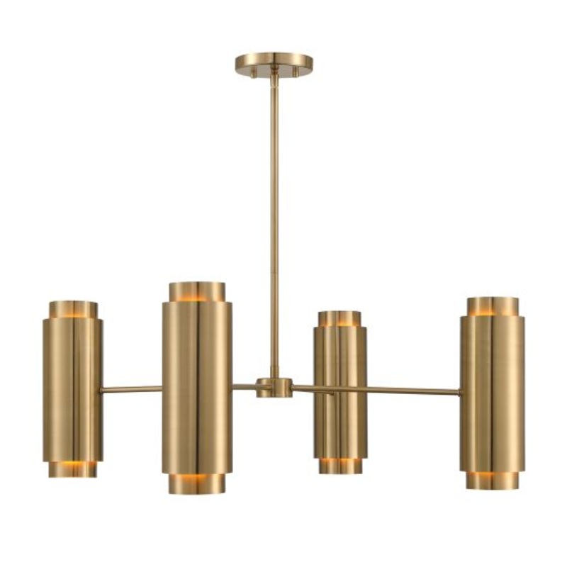 Lio 8-Light Chandelier in Noble Brass by Breegan Jane - I58423339836