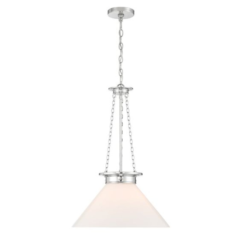 Myers 1-Light Pendant in Polished Nickel - I58423339665