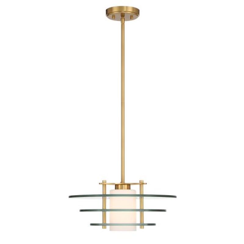 Newell 1-Light Pendant in Warm Brass - I58423339673