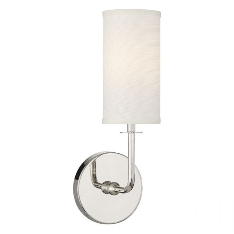 Powell 1-Light Wall Sconce in Polished Nickel - I58423339714