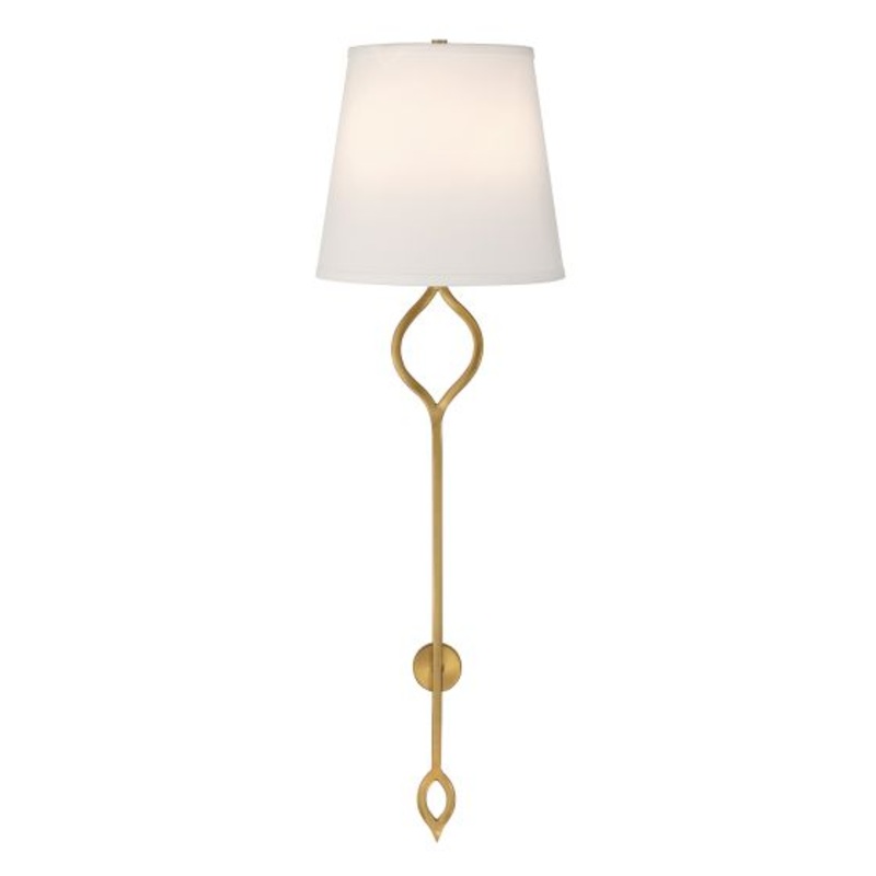 Roxbury 2-Light Wall Sconce in Warm Brass - I58423339781