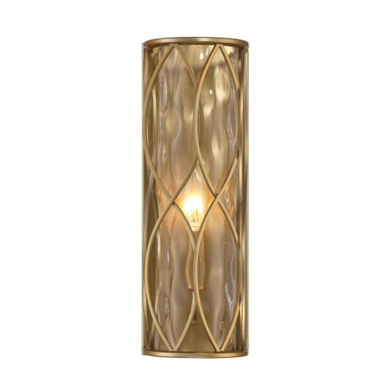 Snowden 1-Light Wall Sconce in Burnished Brass - I58423339785