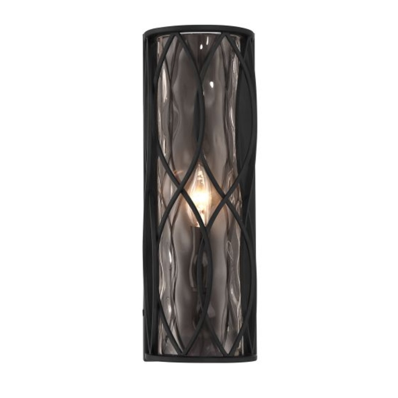 Snowden 1-Light Wall Sconce in Matte Black - I58423339782