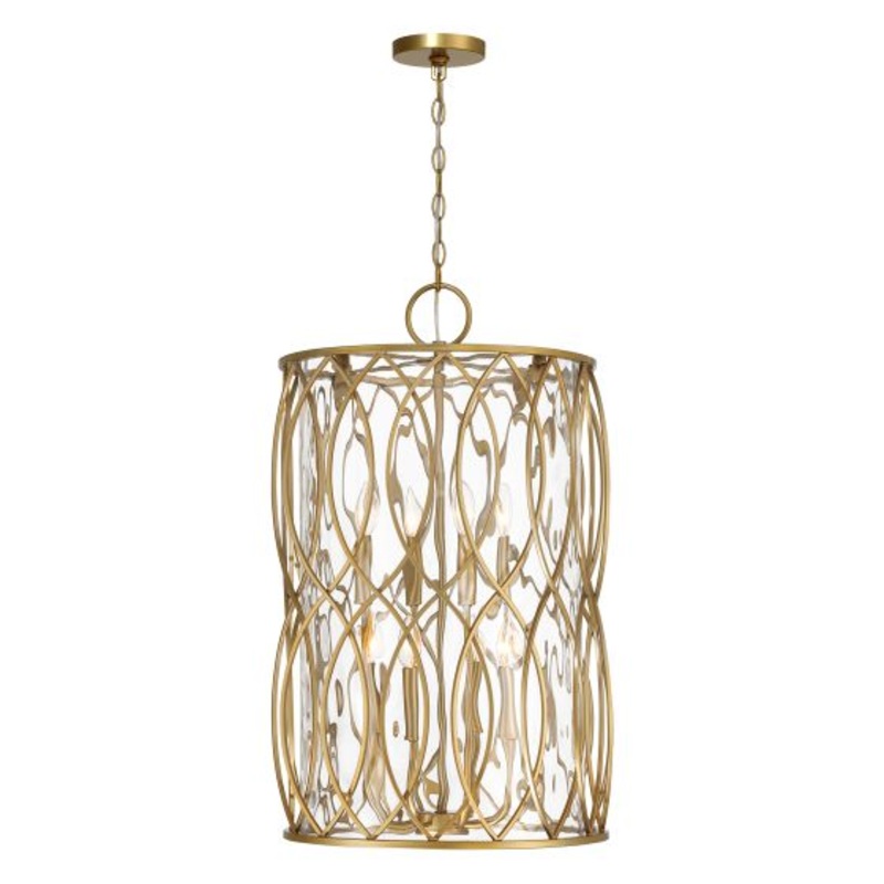 Snowden 8-Light Pendant in Burnished Brass - I58423339676