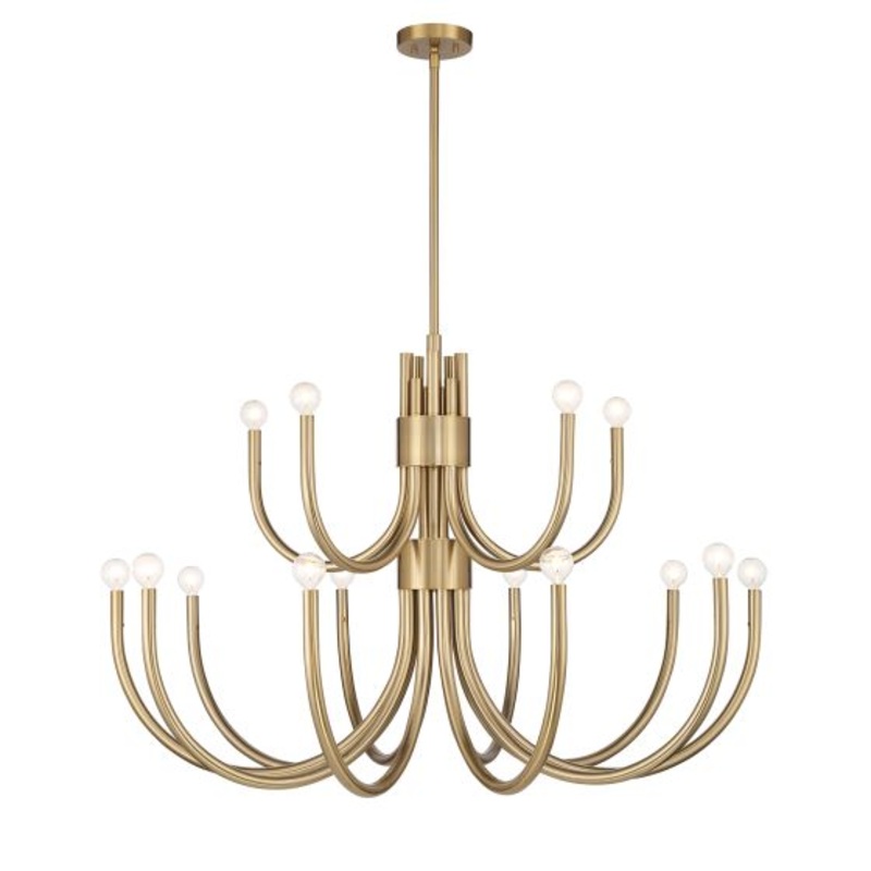 Sorrento 15-Light Chandelier in Noble Brass - I58423339808