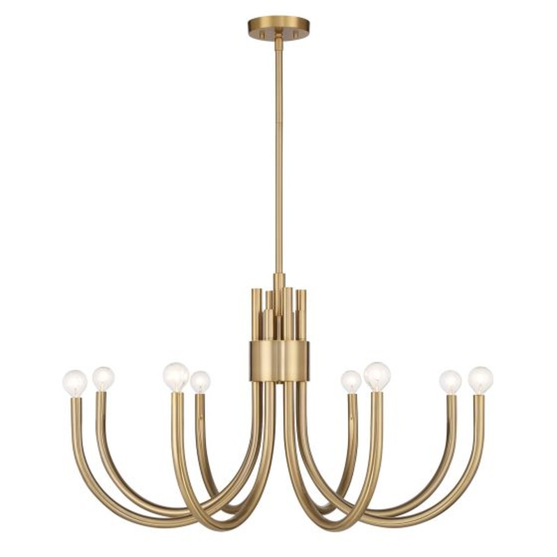 Sorrento 8-Light Chandelier in Noble Brass - I58423339829