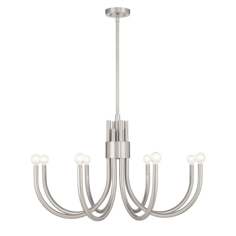 Sorrento 8-Light Chandelier in Satin Nickel - I58423339822