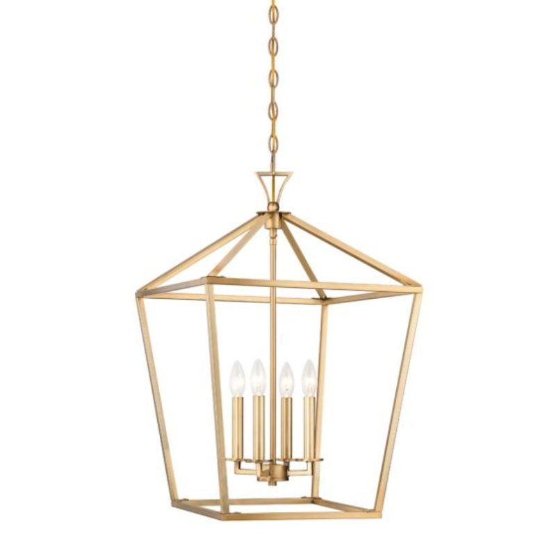 Townsend 4-Light Pendant in Warm Brass - I58423339722