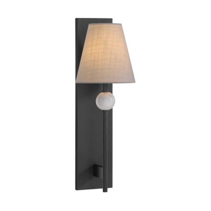 Travis 1-Light Wall Sconce in Matte Black - I58423339775
