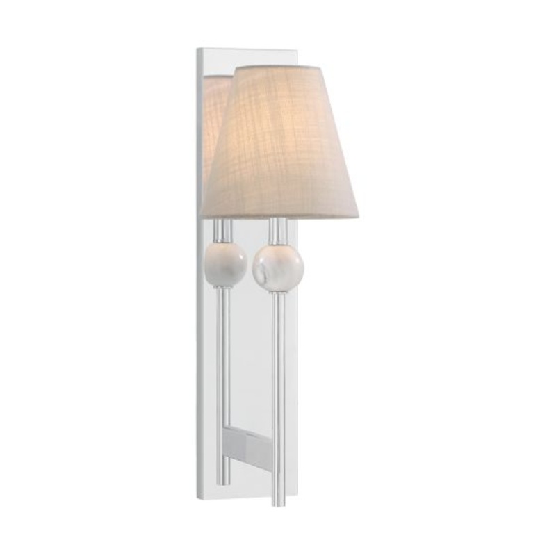 Travis 1-Light Wall Sconce in Polished Chrome - I58423339783