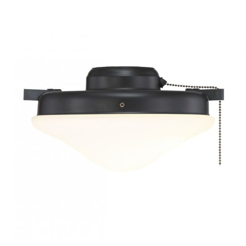 2-Light Fan Light Kit in Matte Black - I58423339415