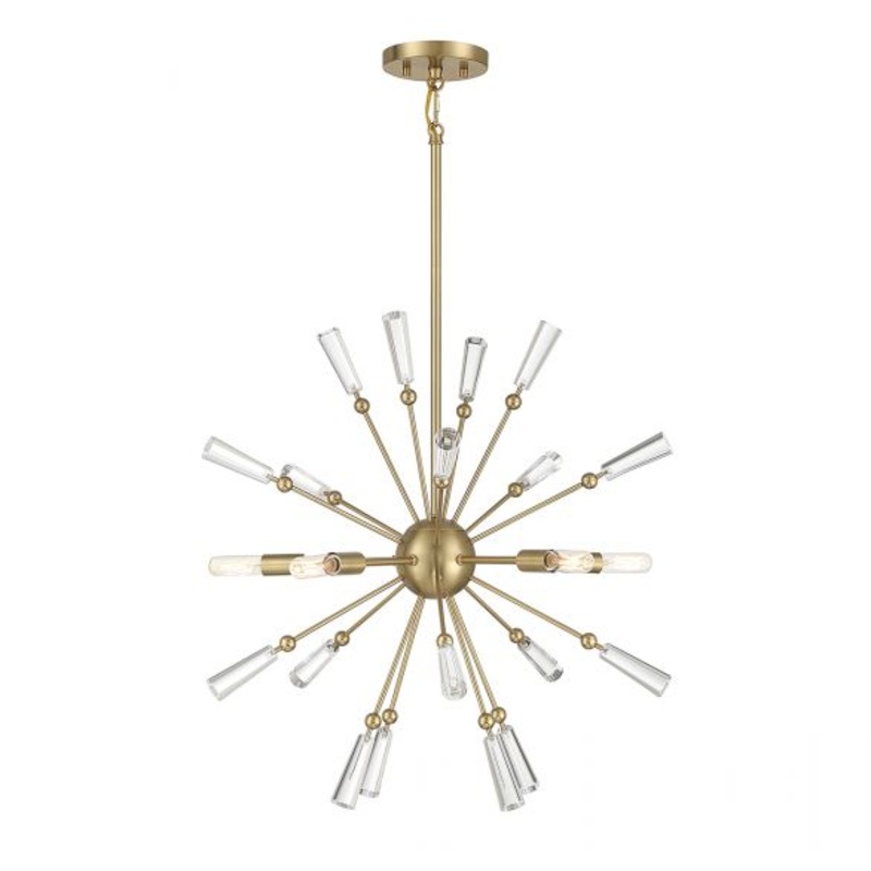 5-Light Pendant in Natural Brass - I58423339526