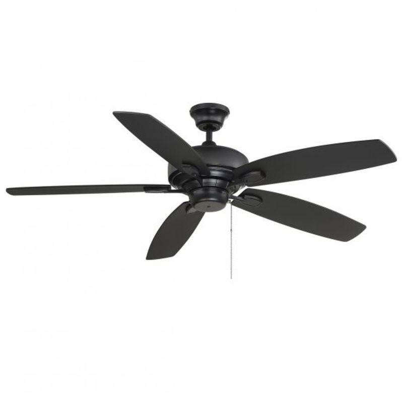 52" Ceiling Fan in Matte Black - I58423339422