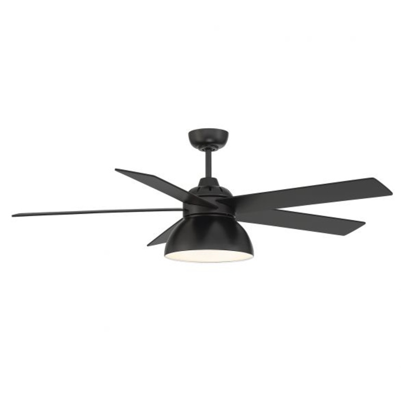 52" LED Ceiling Fan in Matte Black - I58423339518