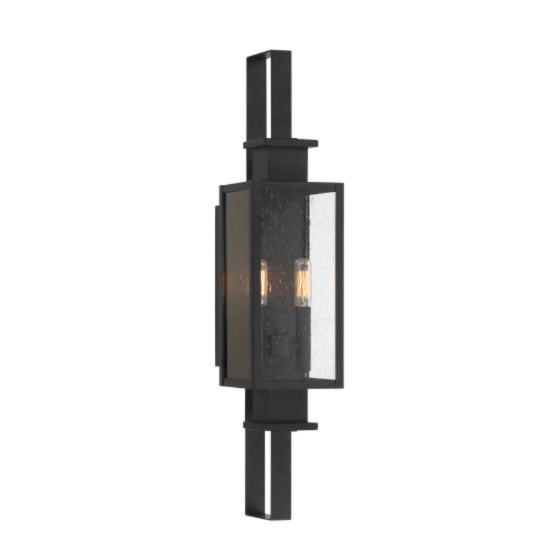 Ascott 2-Light Outdoor Wall Lantern in Matte Black - I58423339471