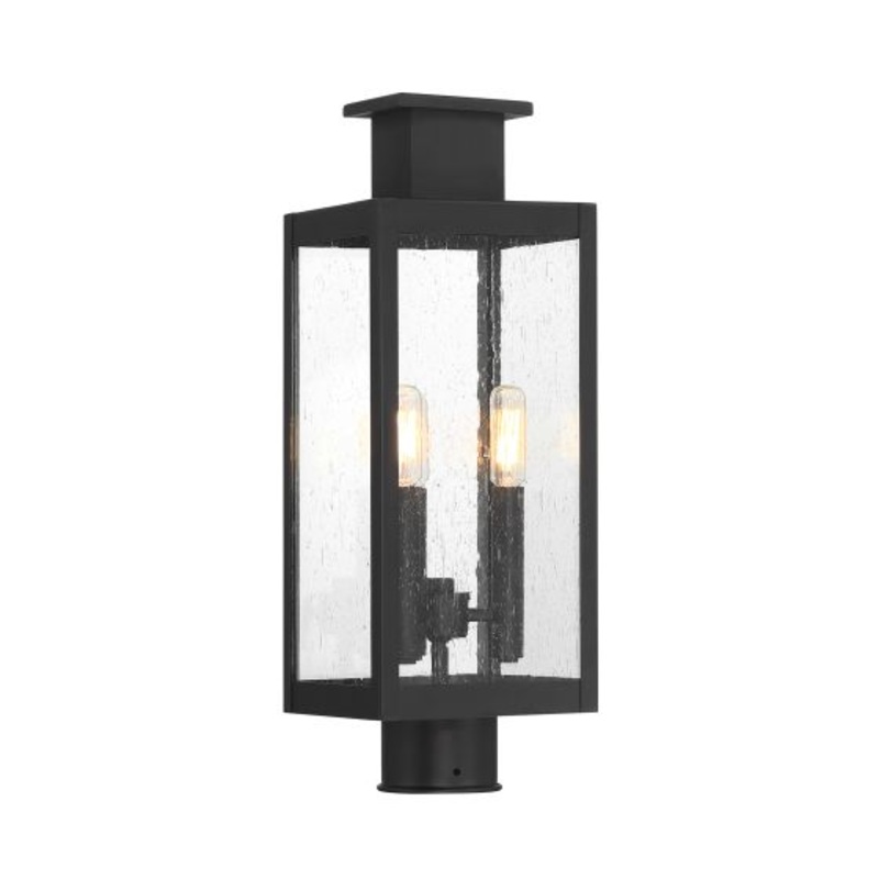 Ascott 3-Light Outdoor Post Lantern in Matte Black - I58423339474