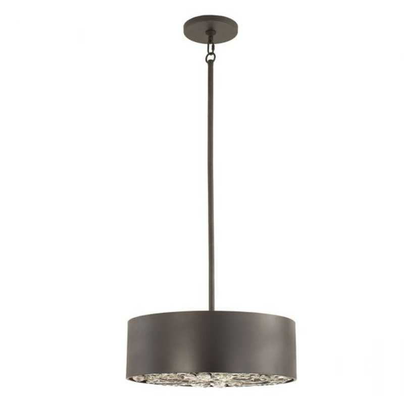 Azores 4-Light Convertible Semi-Flush or Pendant in Black Cashmere - I58423339445
