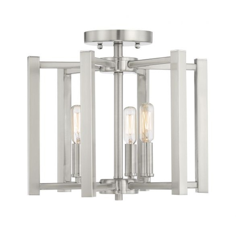 Benson 3-Light Ceiling Light in Satin Nickel - I58423339442