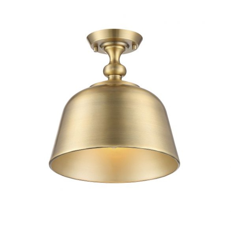 Berg 1-Light Ceiling Light in Warm Brass - I58423339426