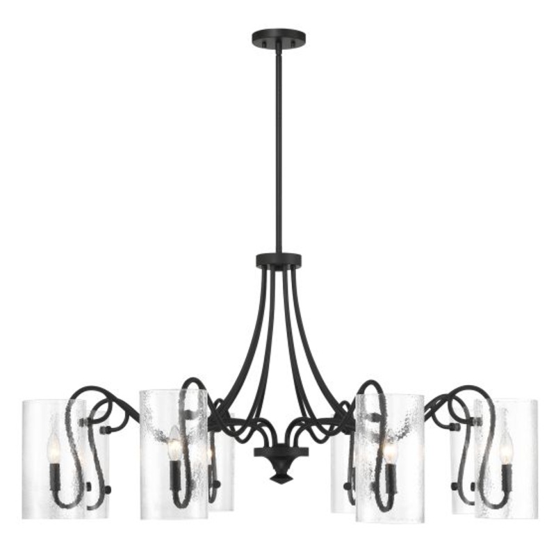Calgary 8-Light Chandelier in Matte Black - I58423339549