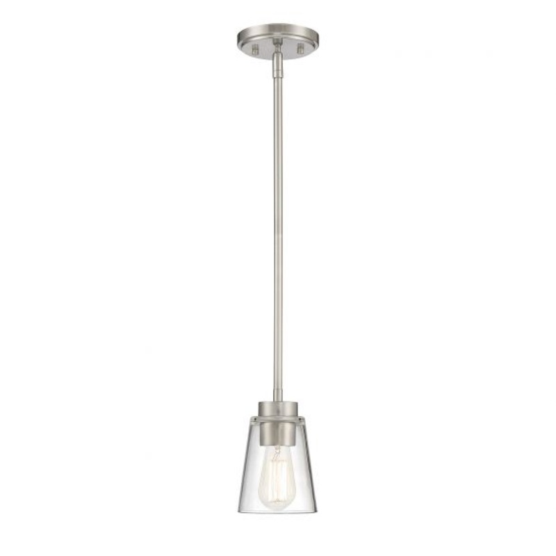 Calhoun 1-Light Mini-Pendant in Satin Nickel - I58423339603