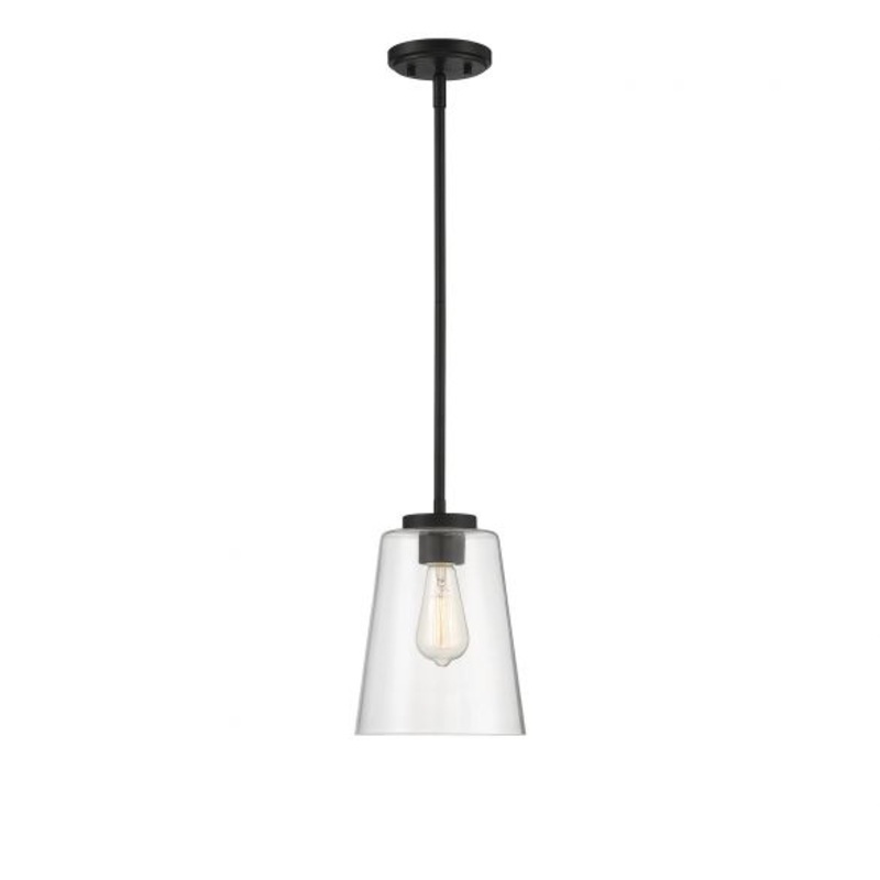 Calhoun 1-Light Pendant in Matte Black - I58423339588