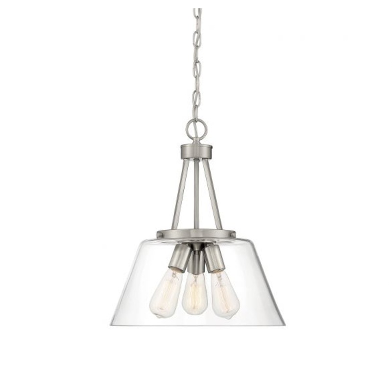 Calhoun 3-Light Pendant in Satin Nickel - I58423339585