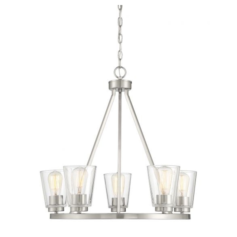Calhoun 5-Light Chandelier in Satin Nickel - I58423339595