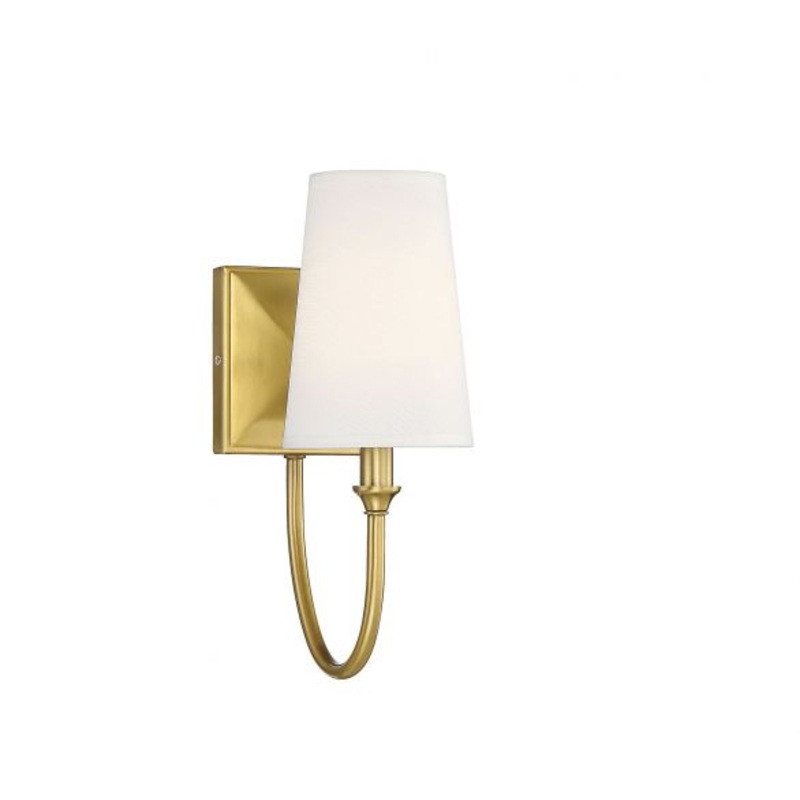 Cameron 1-Light Wall Sconce in Warm Brass - I58423339508