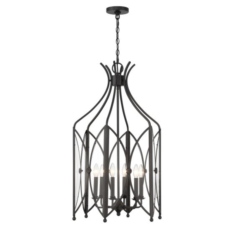 Enclave 6-Light Pendant in Black Tourmaline - I58423339560