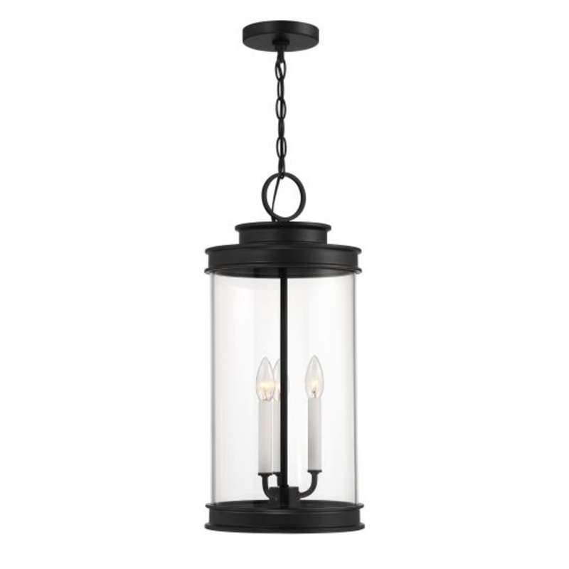 Englewood 3-Light Outdoor Hanging Lantern in Matte Black - I58423339571