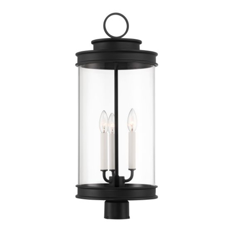 Englewood 3-Light Outdoor Post Lantern in Matte Black - I58423339566