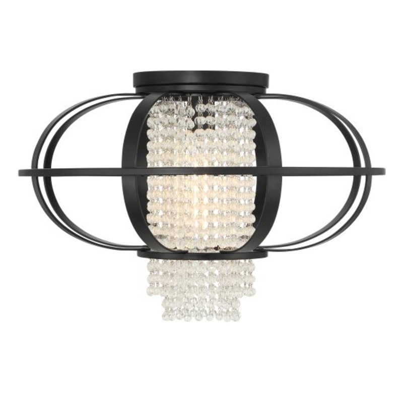 Idlewild 1-Light Ceiling Light in Matte Black - I58423339573