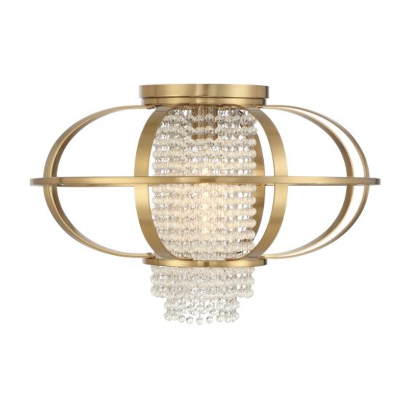 Idlewild 1-Light Ceiling Light in Warm Brass - I58423339569