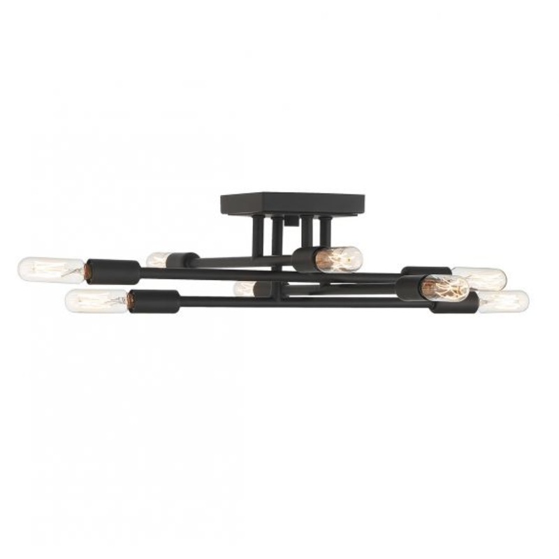 Lyrique 8-Light Ceiling Light in Matte Black - I58423339449