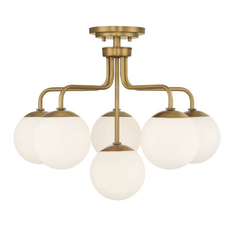 Marco 6-Light Ceiling Light in Warm Brass - I58423339427