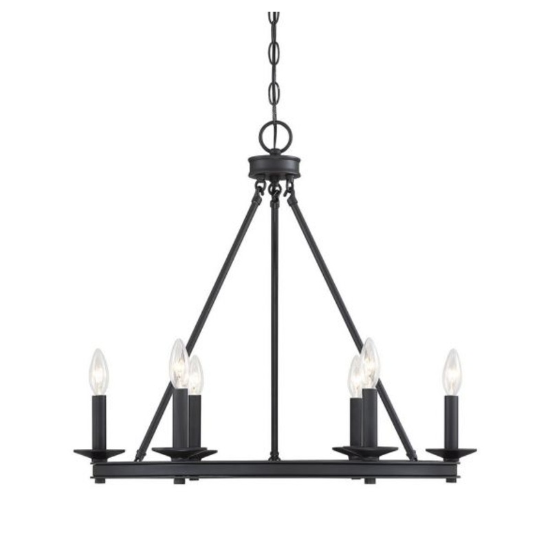 Middleton 6-Light Chandelier in Matte Black - I58423339489