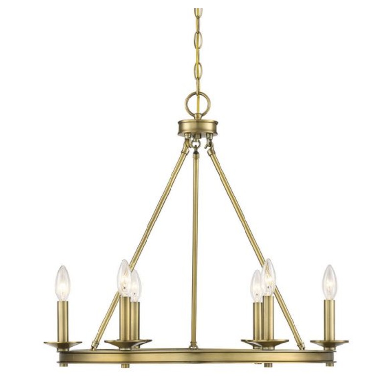 Middleton 6-Light Chandelier in Warm Brass - I58423339496