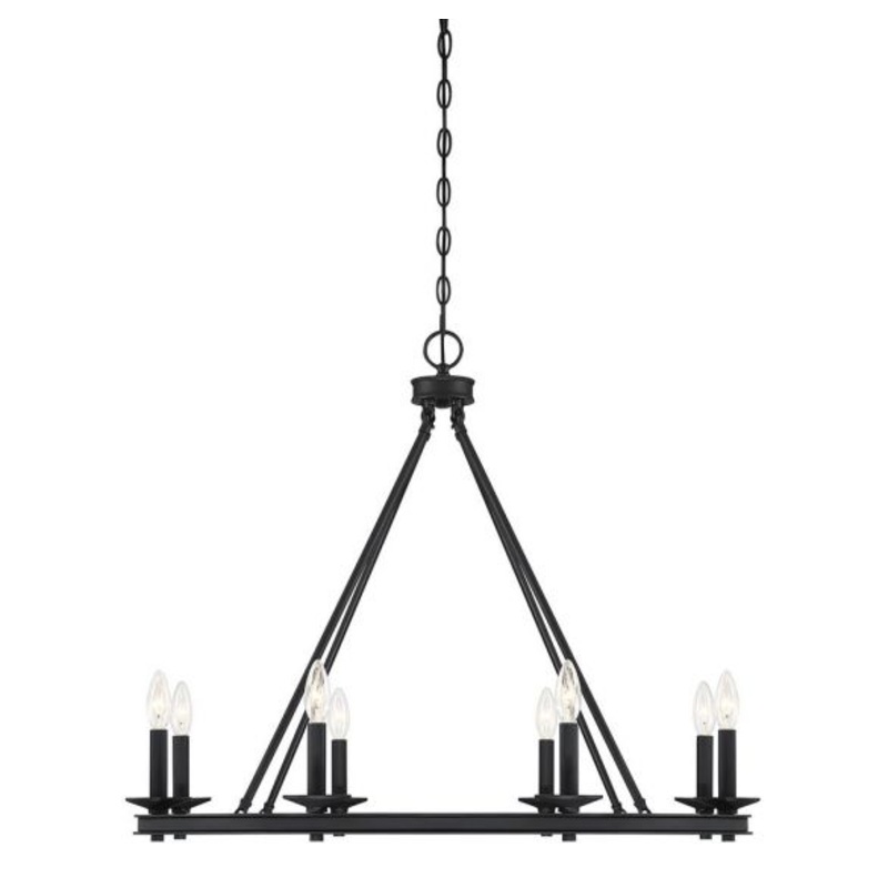 Middleton 8-Light Chandelier in Matte Black - I58423339479