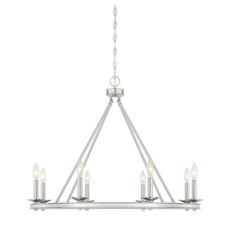 Middleton 8-Light Chandelier in Satin Nickel - I58423339482