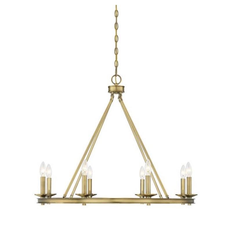 Middleton 8-Light Chandelier in Warm Brass - I58423339498