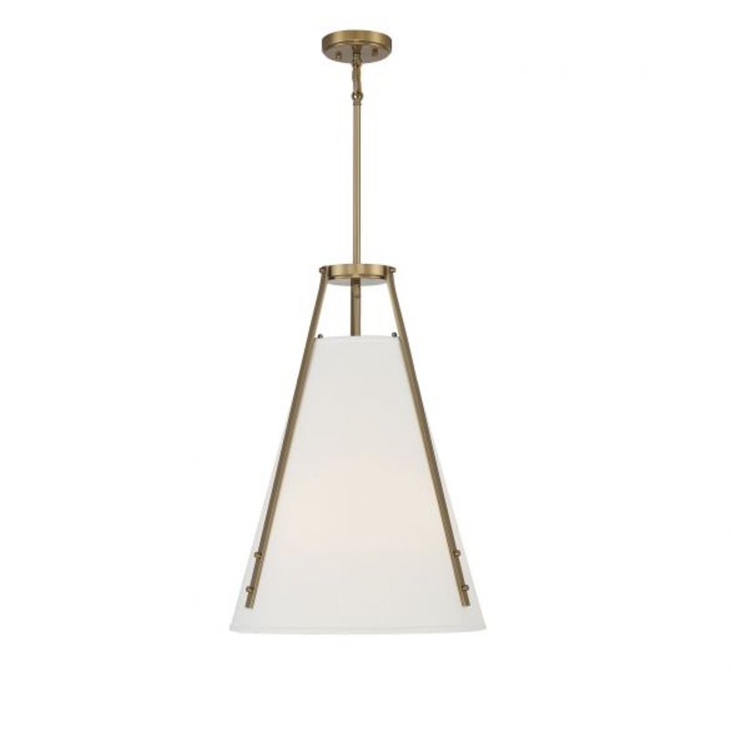Newport 4-Light Pendant in Warm Brass - I58423339596
