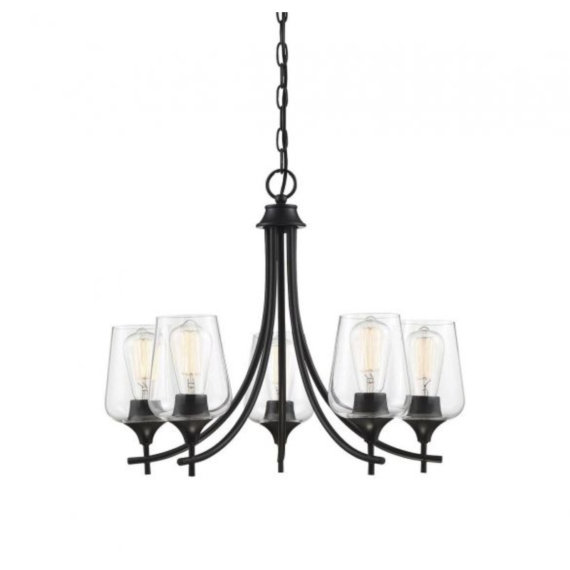Octave 5-Light Chandelier in Black - I58423339512