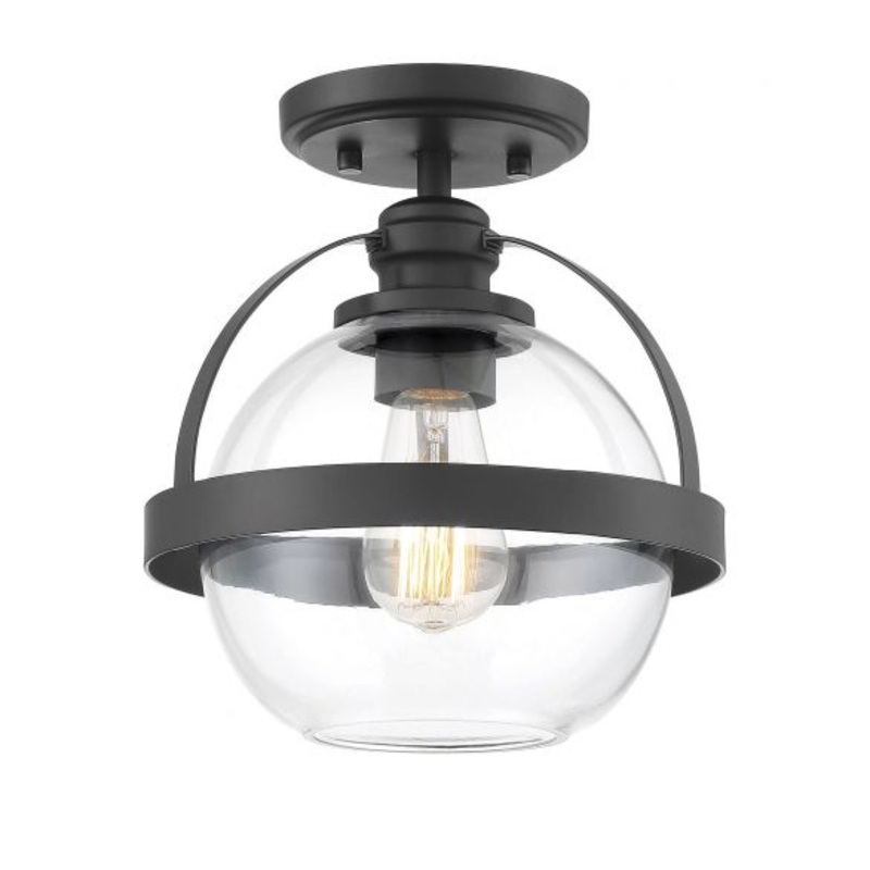 Pendleton 1-Light Ceiling Light in Matte Black - I58423339435