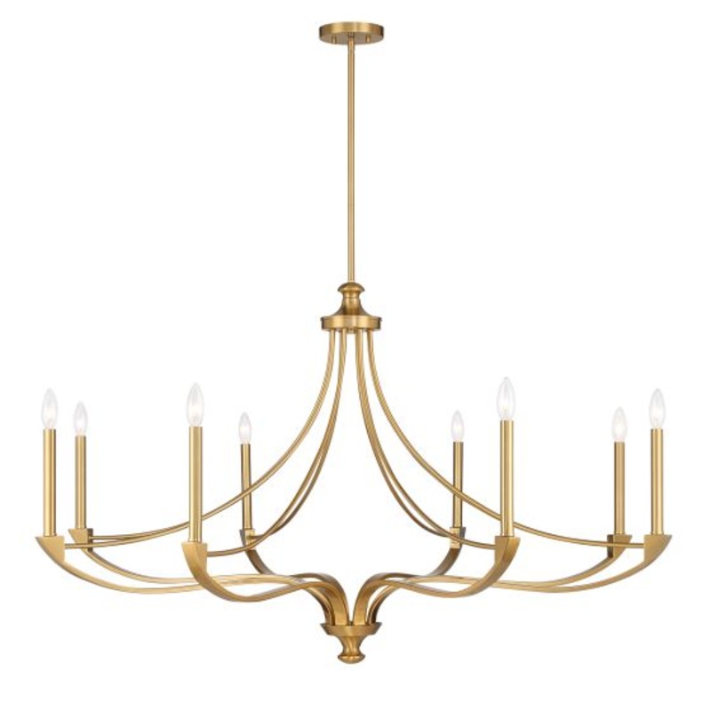 Preserve 8-Light Chandelier in Warm Brass - I58423339555