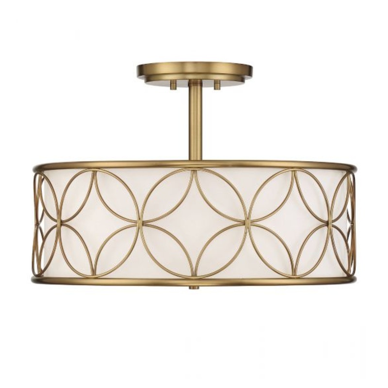 Reid 4-Light Ceiling Light in Warm Brass - I58423339431