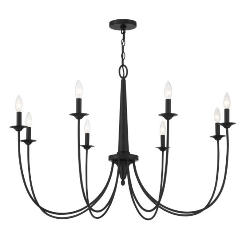 Stonecrest 8-Light Chandelier in Matte Black - I58423339455